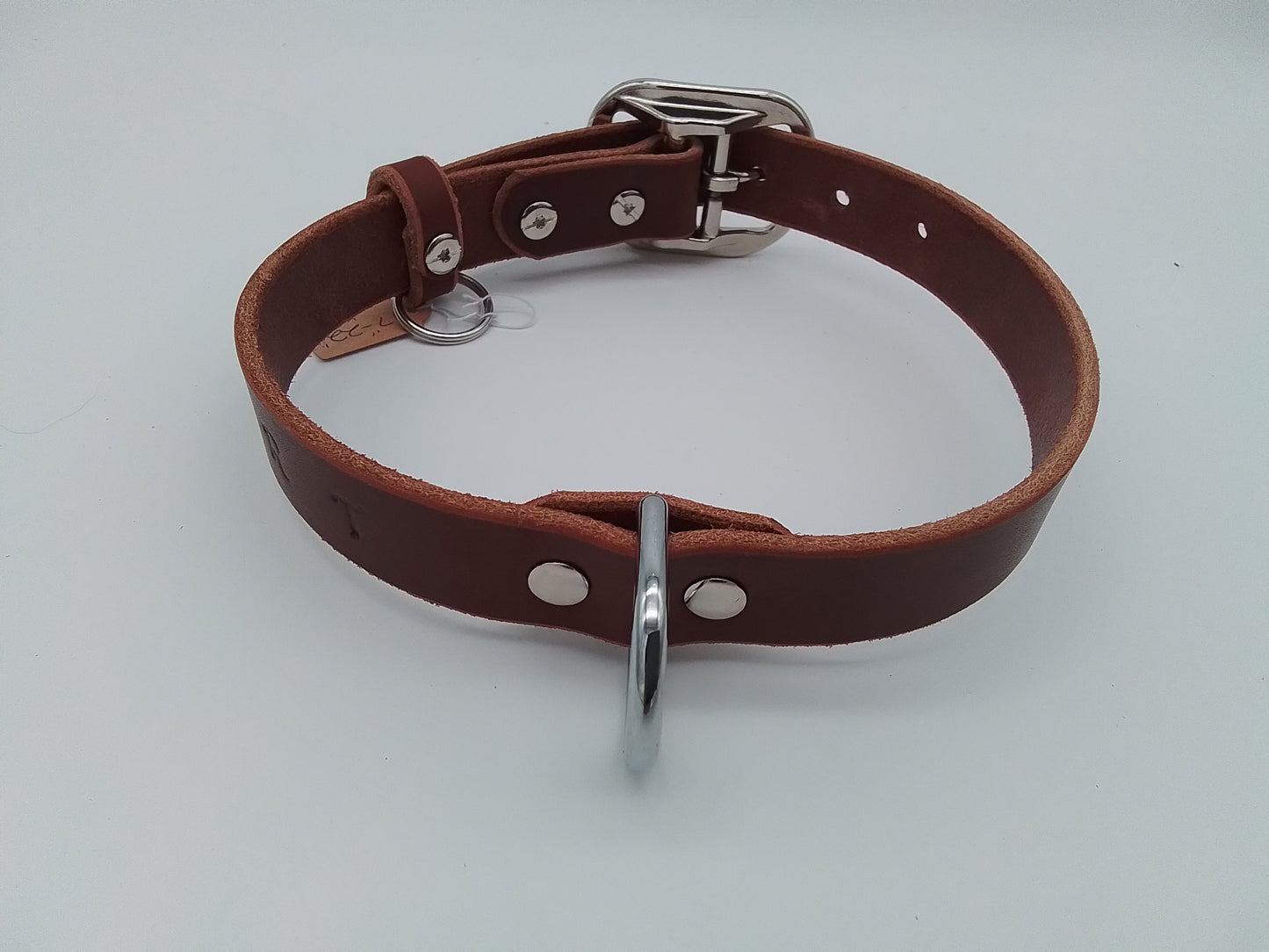 English Bridle Leather Dog Collars