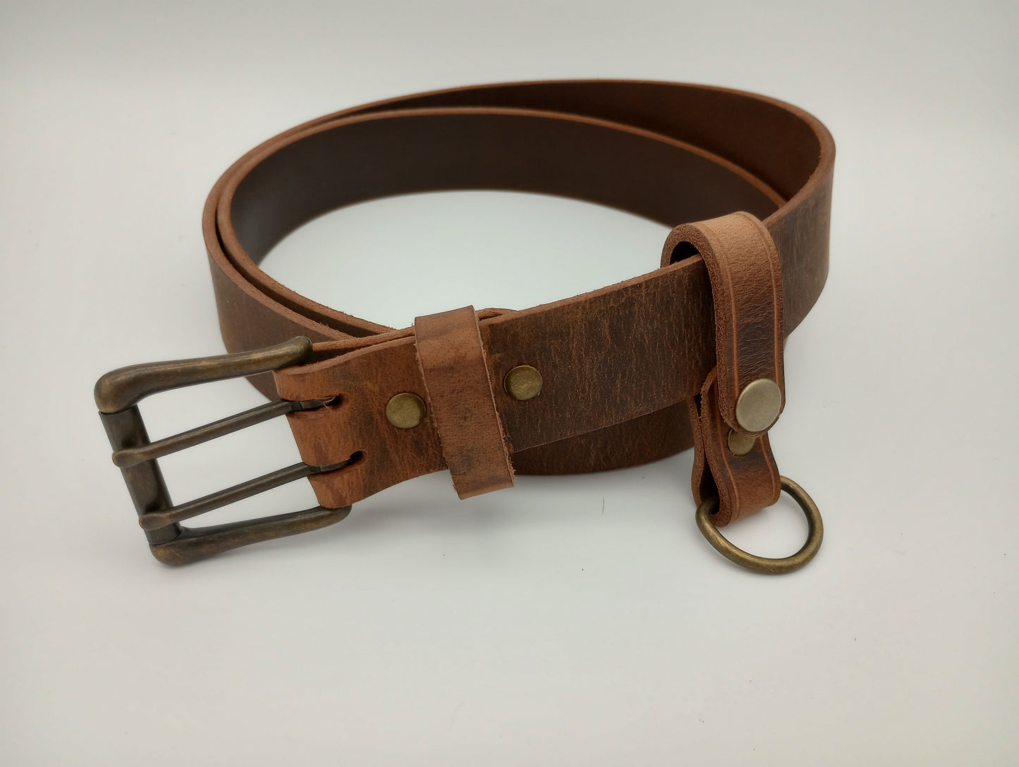 Crazy Horse 1-1/2" Water Buffalo Basic Leather Belt