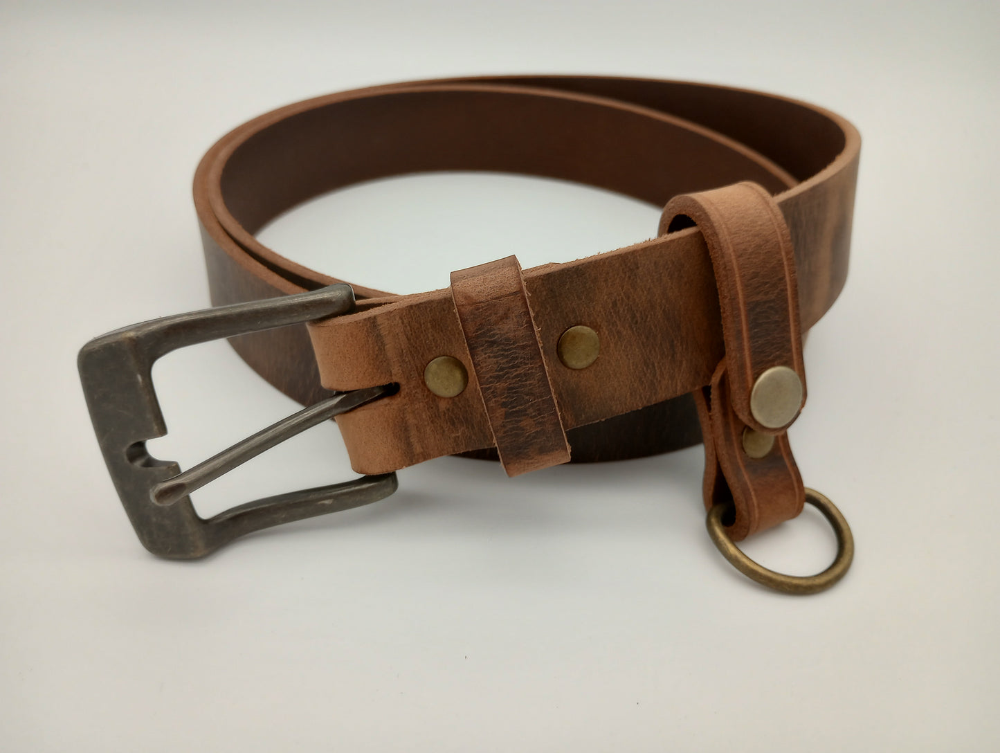 Crazy Horse 1-1/2" Water Buffalo Basic Leather Belt