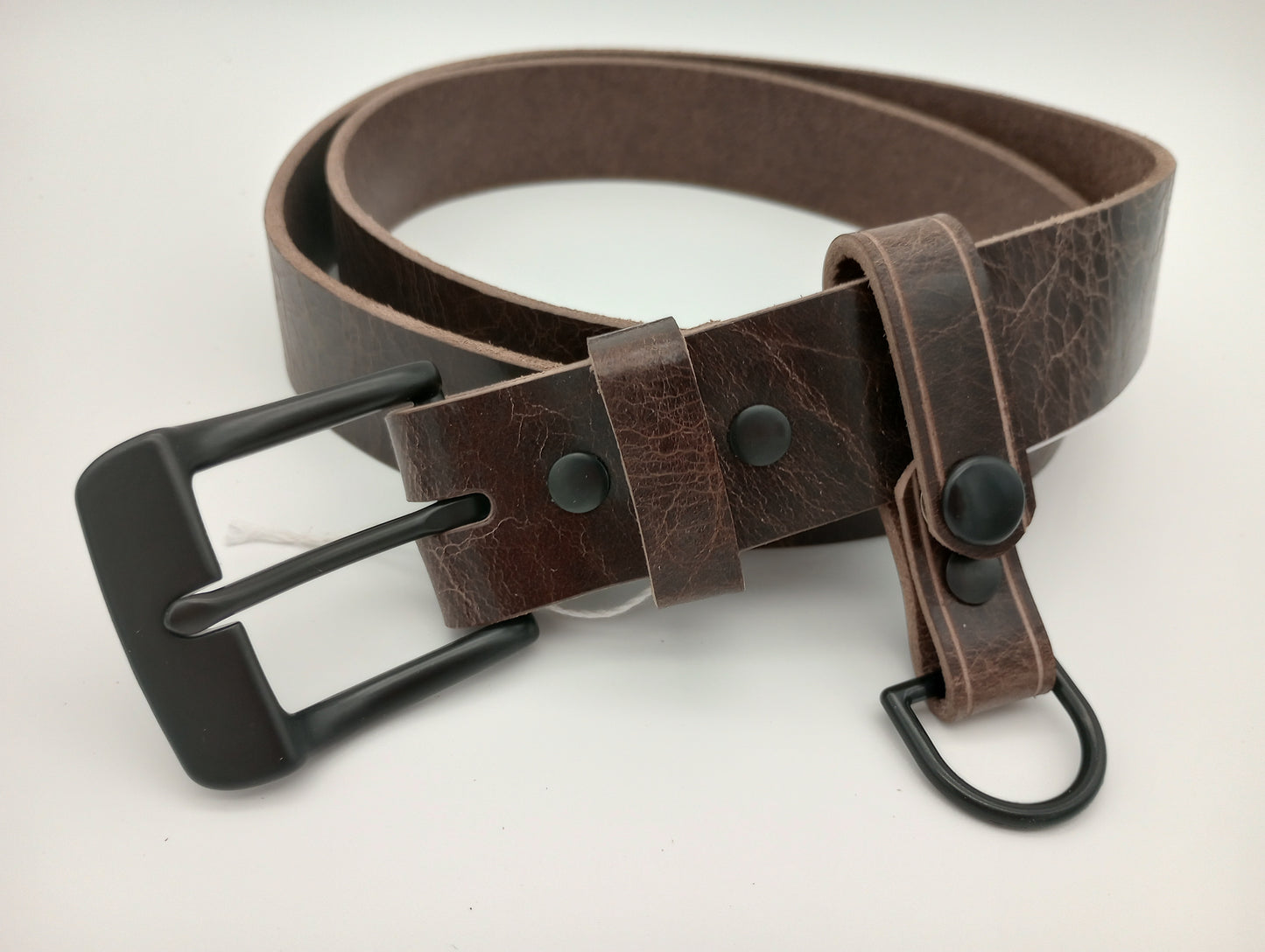 Antique Chocolate 1-1/2" Water Buffalo Basic Leather Belt