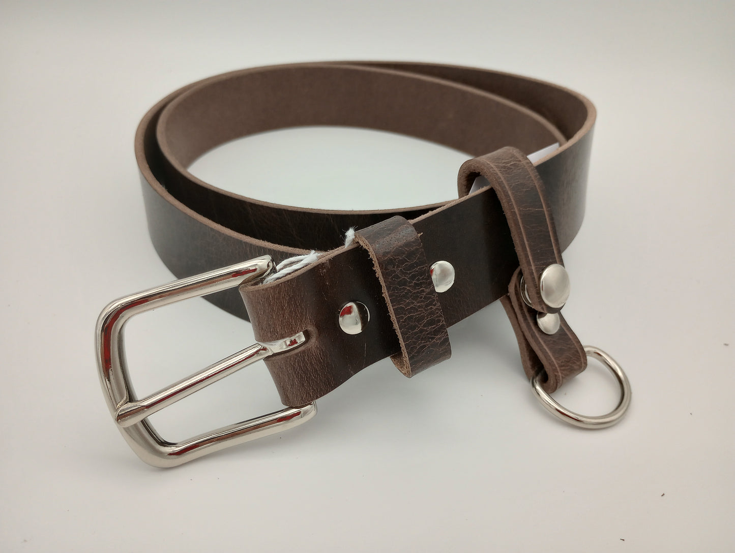 Antique Chocolate 1-1/2" Water Buffalo Basic Leather Belt