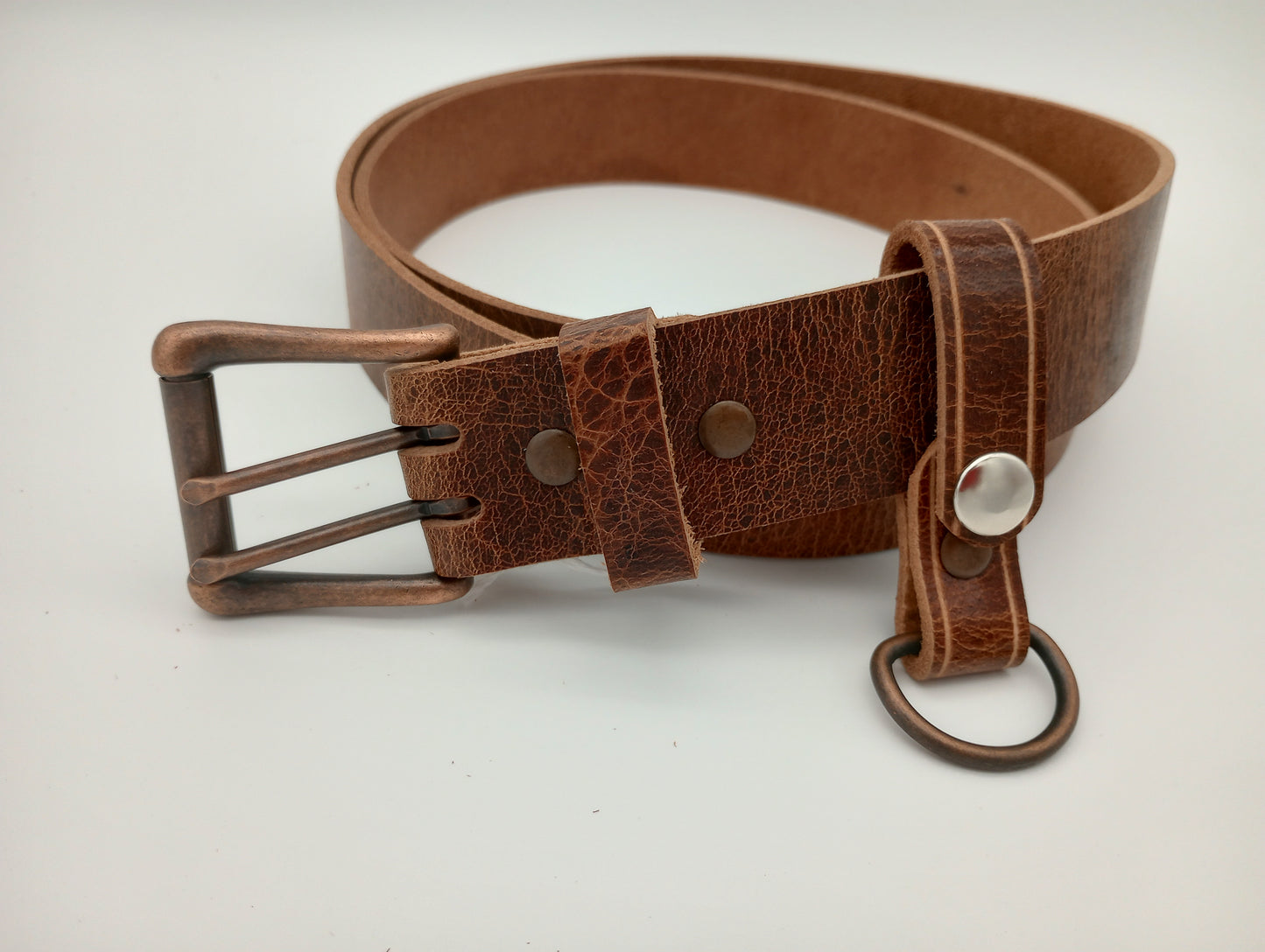 Antique Brown 1-1/2" Water Buffalo Basic Leather Belt