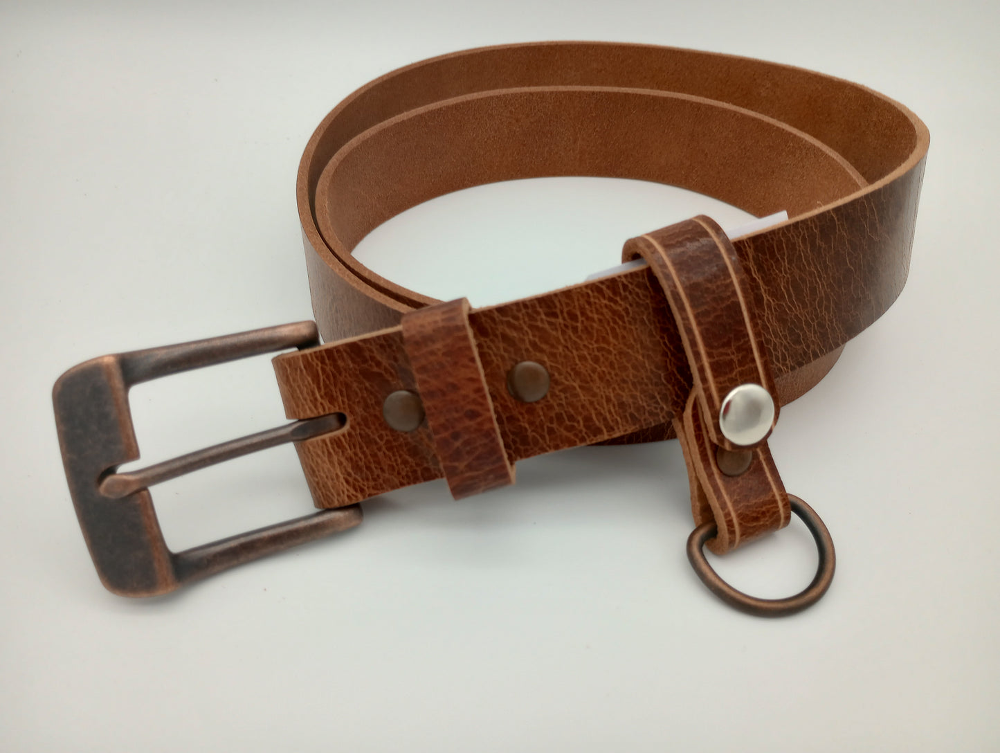 Antique Brown 1-1/2" Water Buffalo Basic Leather Belt