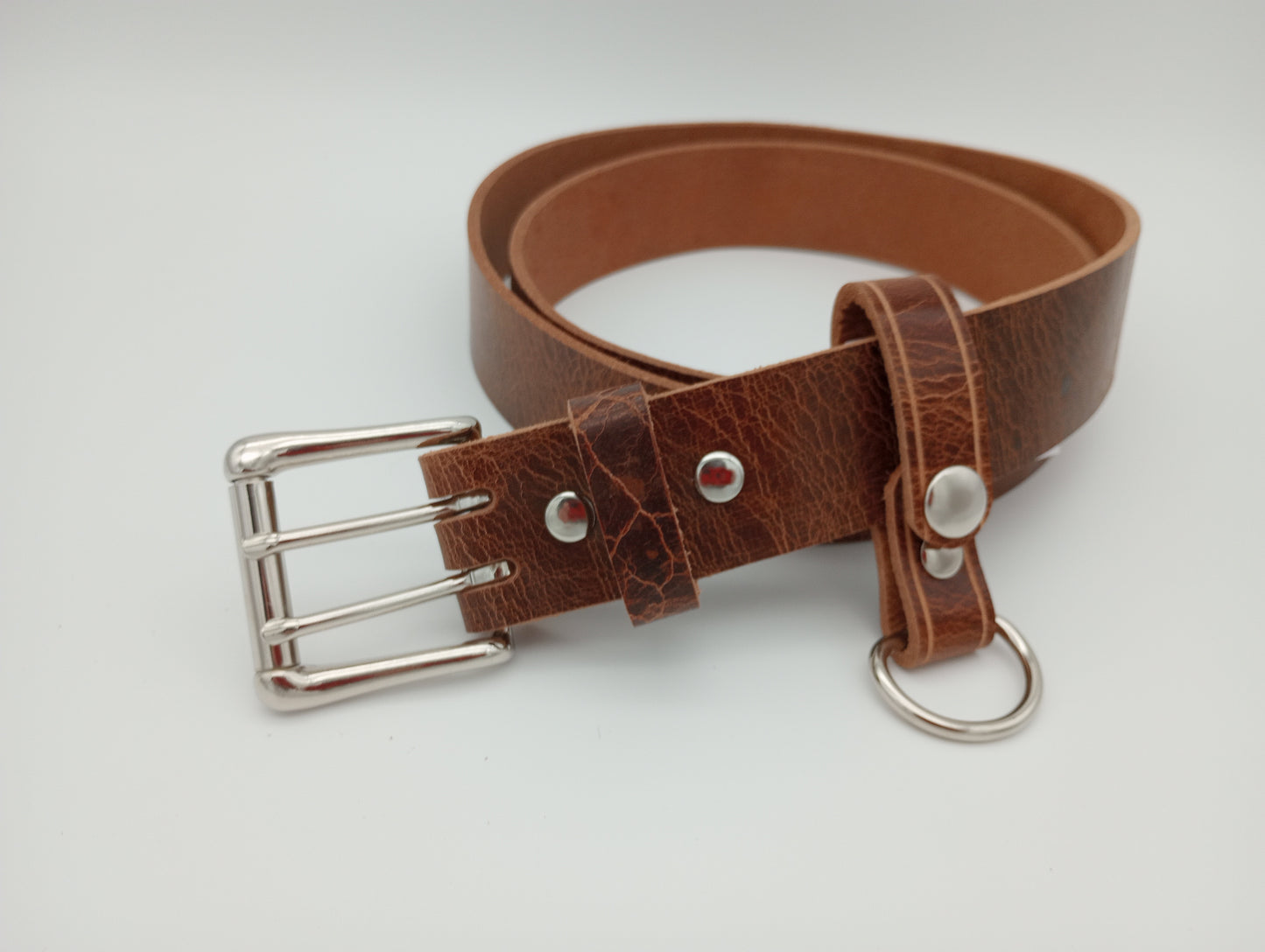 Antique Brown 1-1/2" Water Buffalo Basic Leather Belt