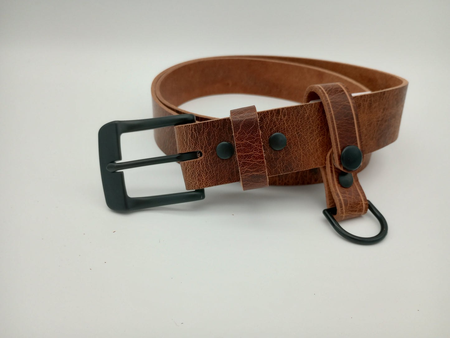 Antique Brown 1-1/2" Water Buffalo Basic Leather Belt