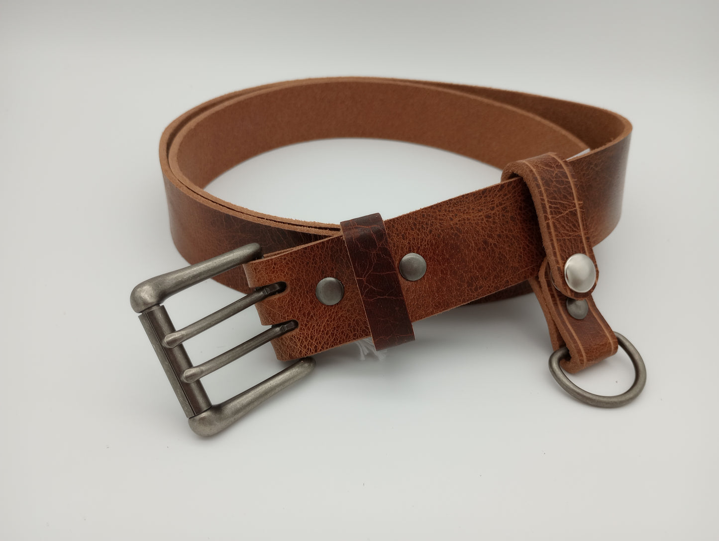Antique Brown 1-1/2" Water Buffalo Basic Leather Belt