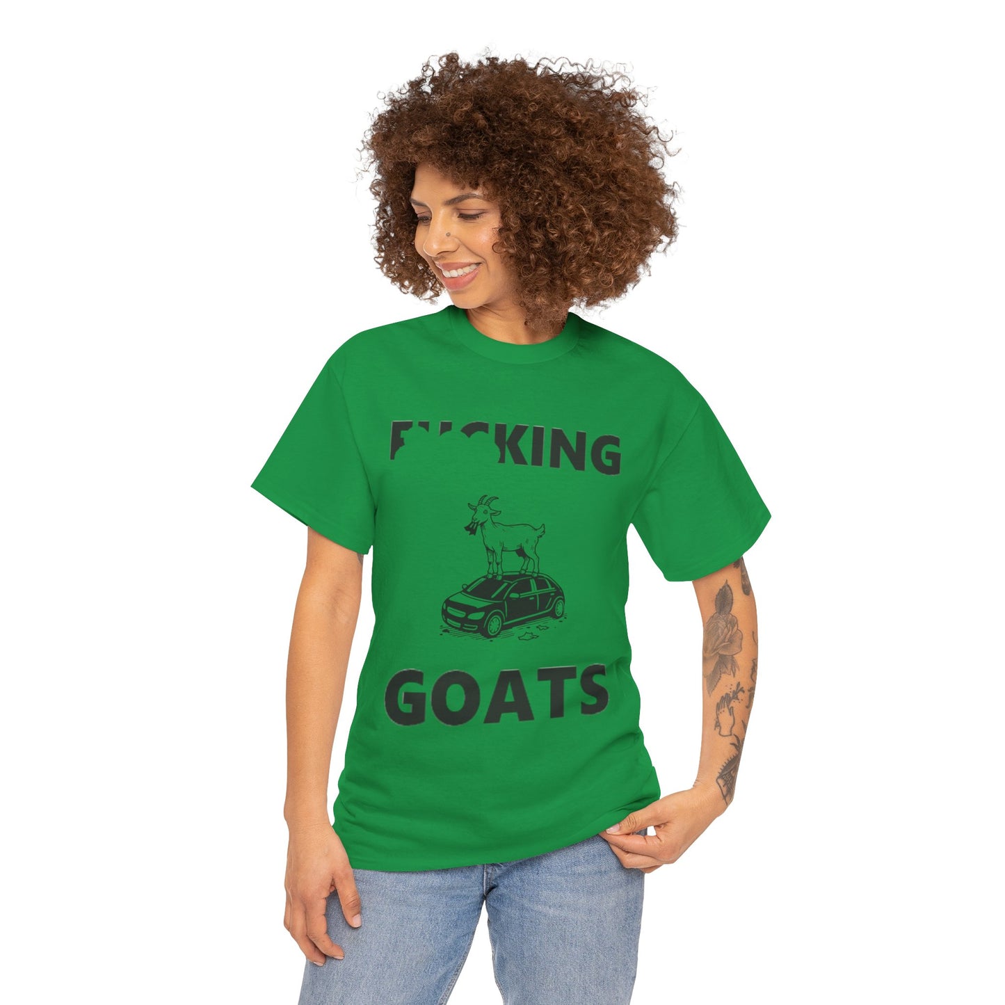 F_KING GOATS Unisex Heavy Cotton Tee