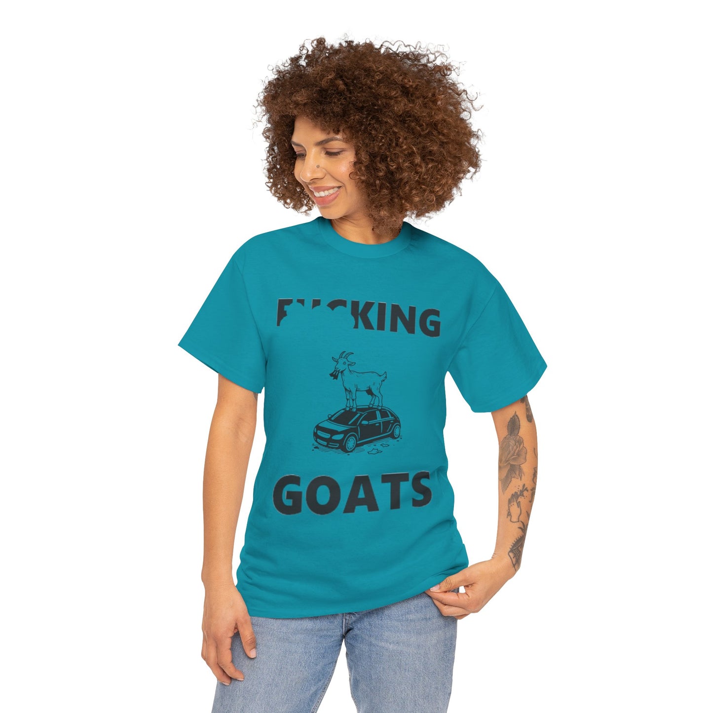 F_KING GOATS Unisex Heavy Cotton Tee