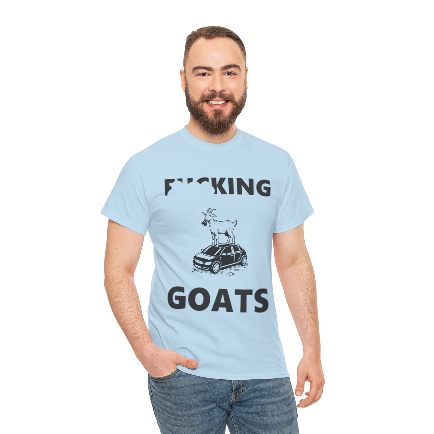 F_KING GOATS Unisex Heavy Cotton Tee