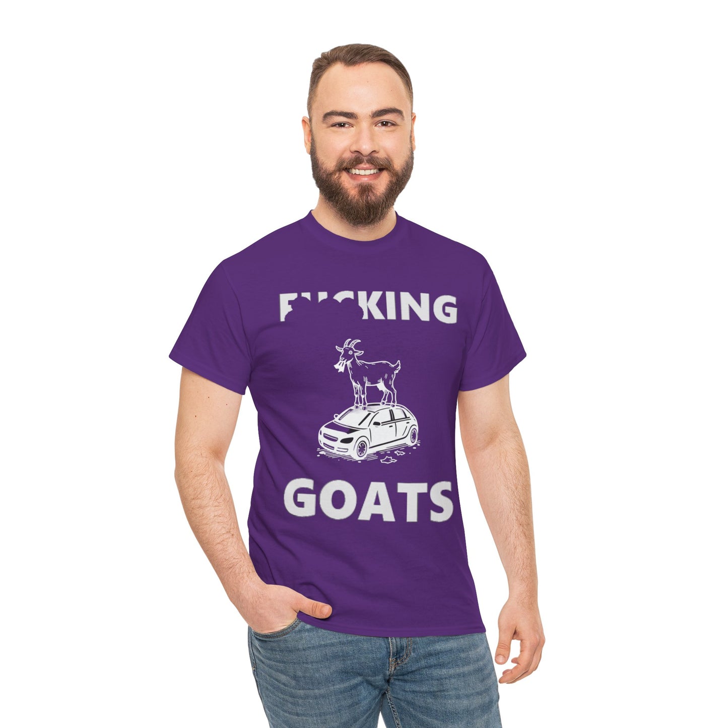 F_KING GOATS Unisex Heavy Cotton Tee