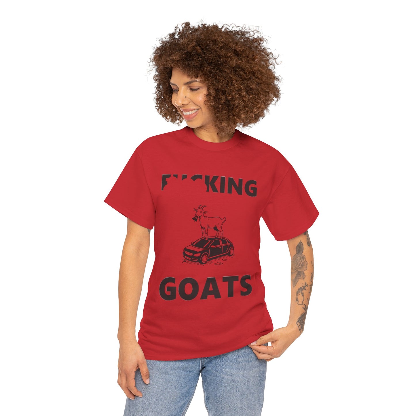 F_KING GOATS Unisex Heavy Cotton Tee