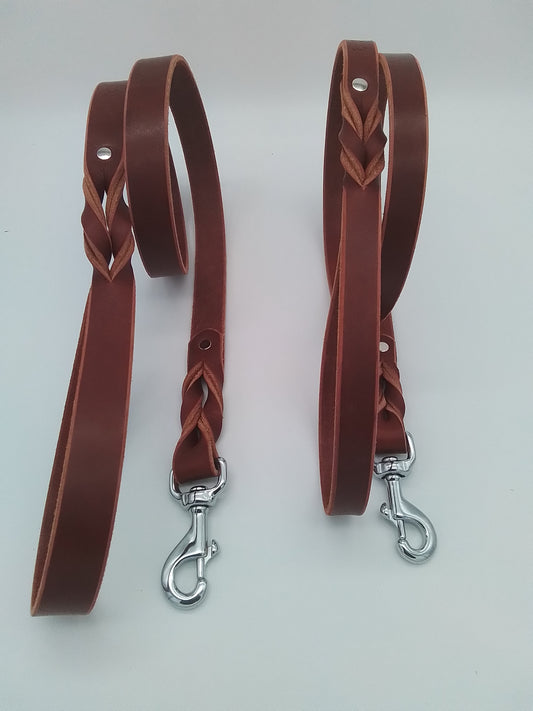 English Bridle Leather Leashes