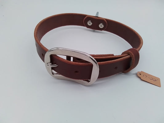 English Bridle Leather Dog Collars