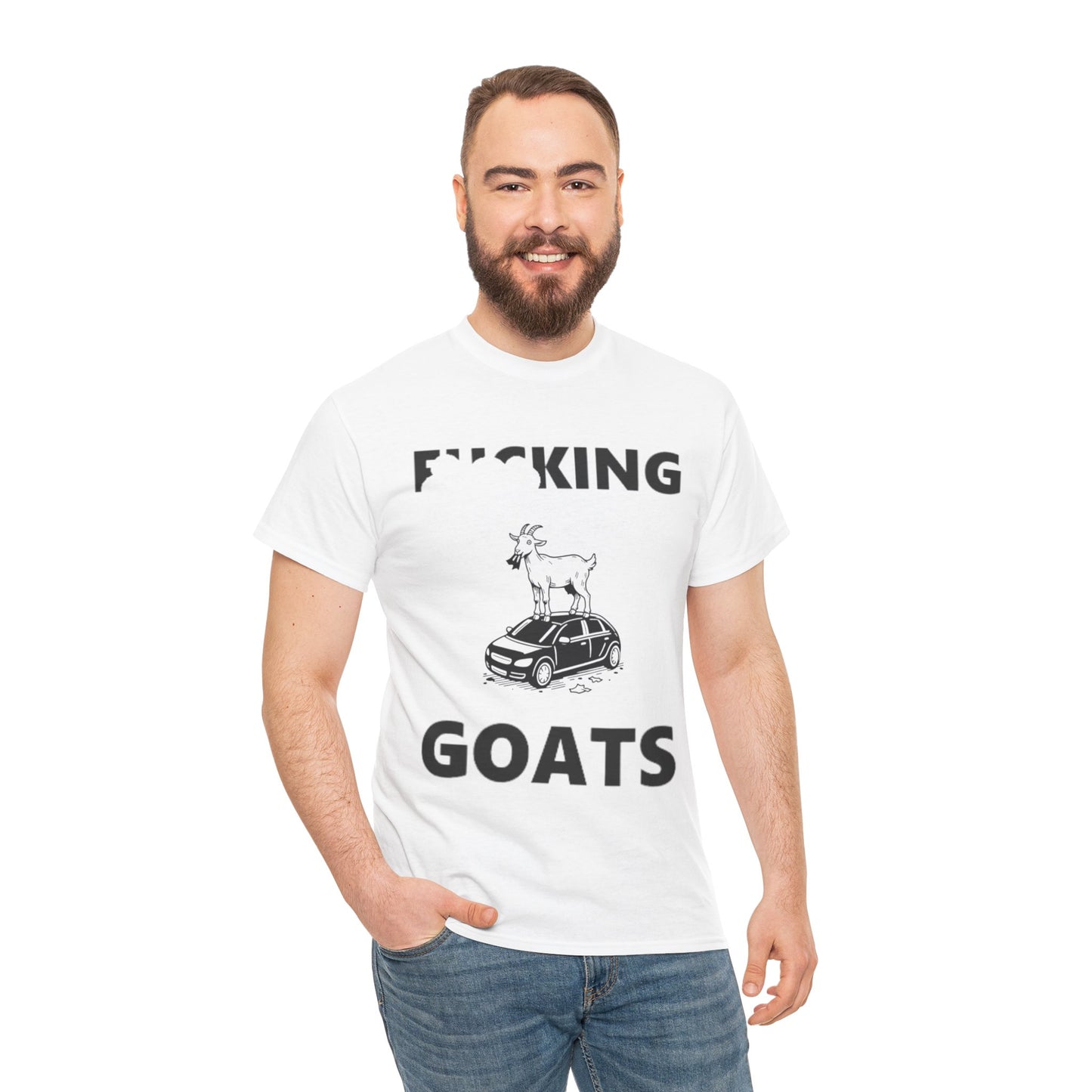 F_KING GOATS Unisex Heavy Cotton Tee