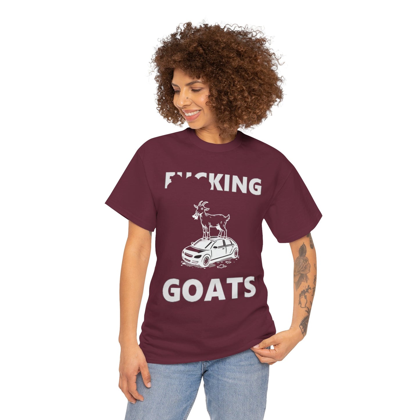 F_KING GOATS Unisex Heavy Cotton Tee