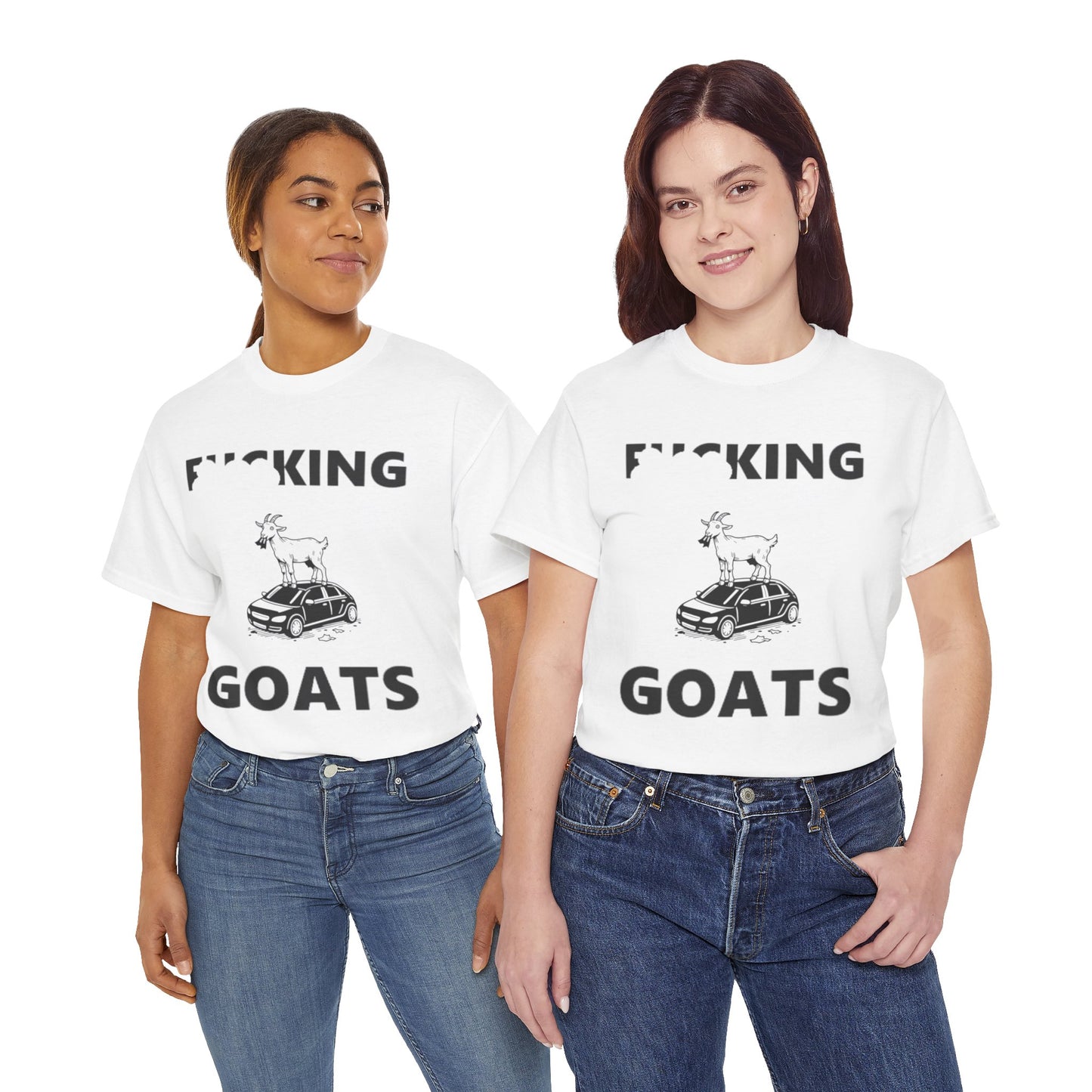 F_KING GOATS Unisex Heavy Cotton Tee