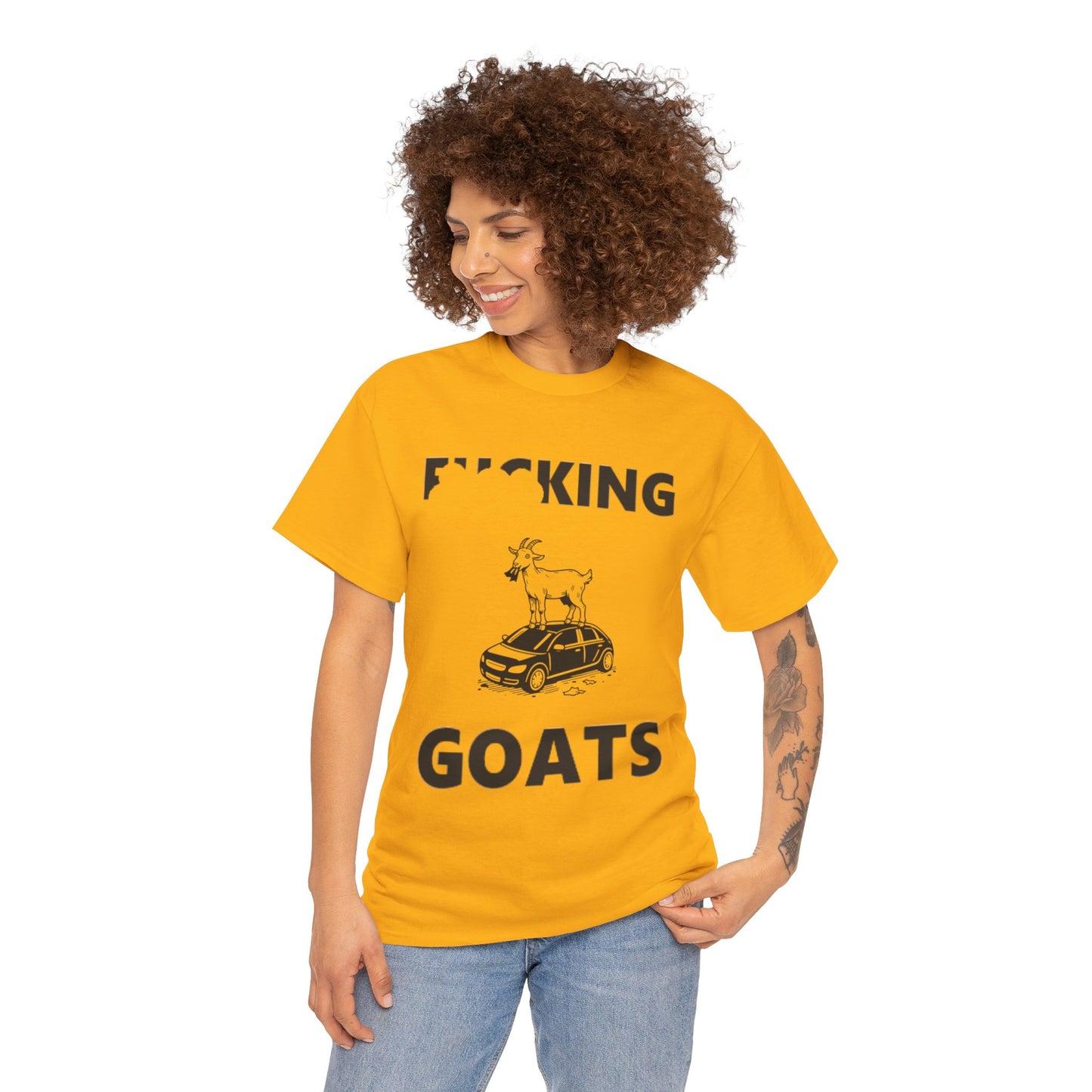 F_KING GOATS Unisex Heavy Cotton Tee