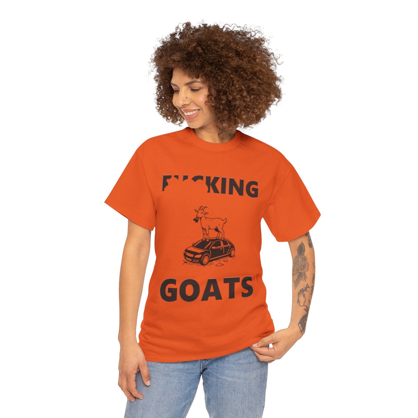 F_KING GOATS Unisex Heavy Cotton Tee