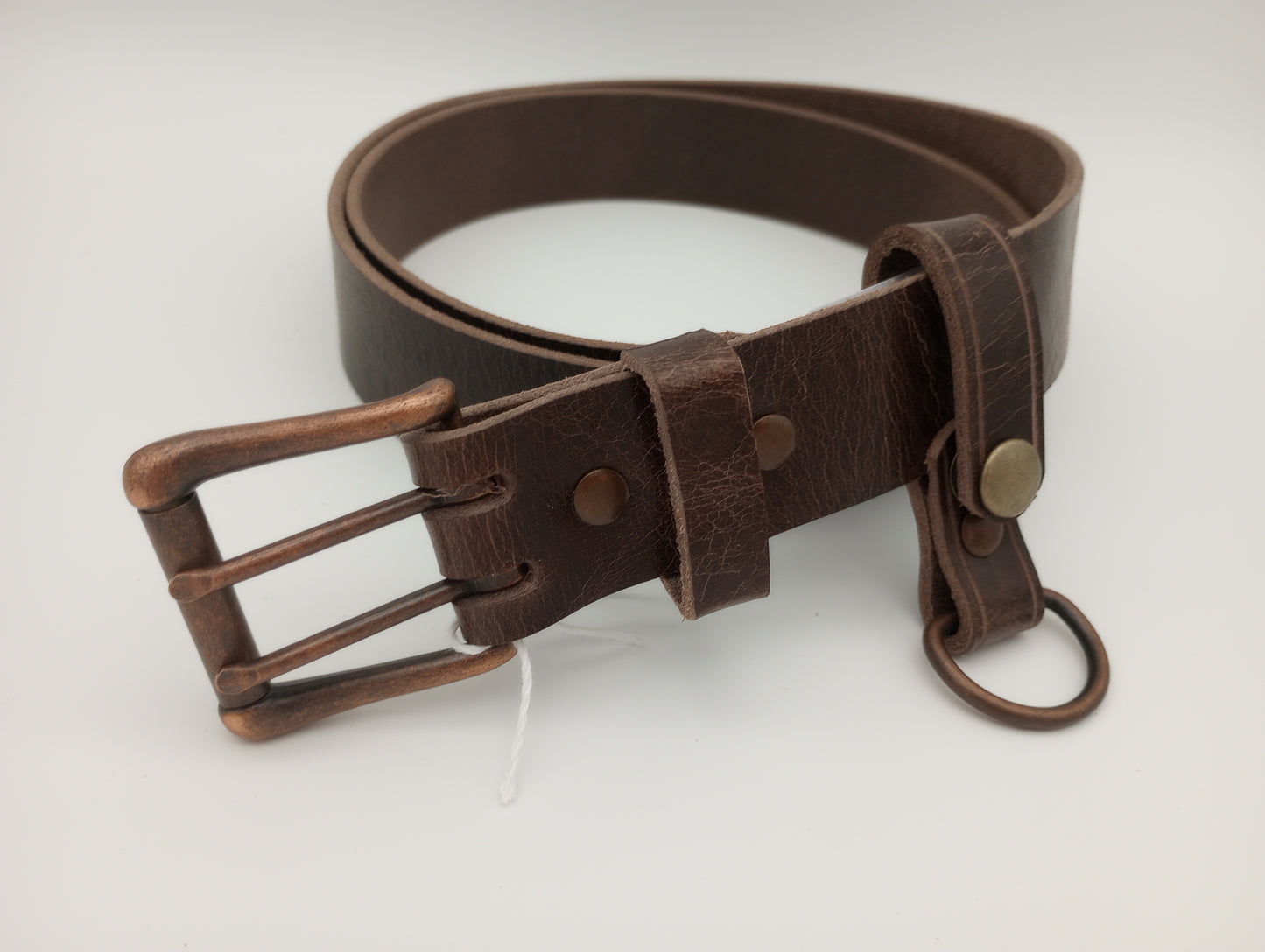 Antique Chocolate 1-1/2" Water Buffalo Basic Leather Belt