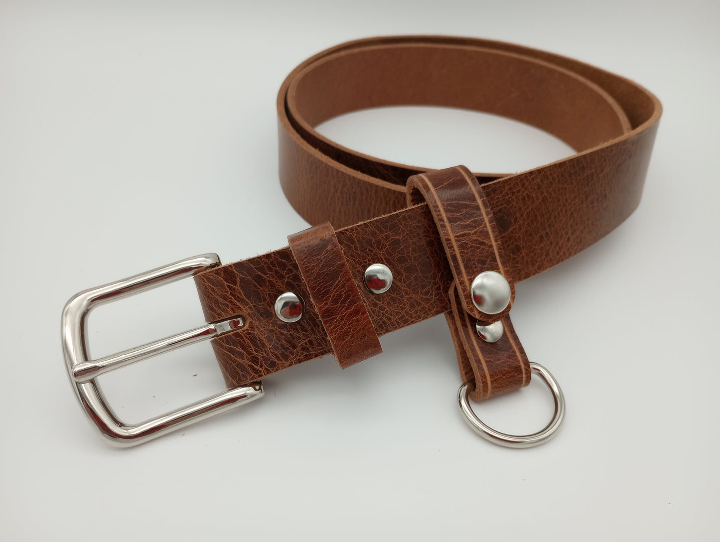 Antique Brown 1-1/2" Water Buffalo Basic Leather Belt